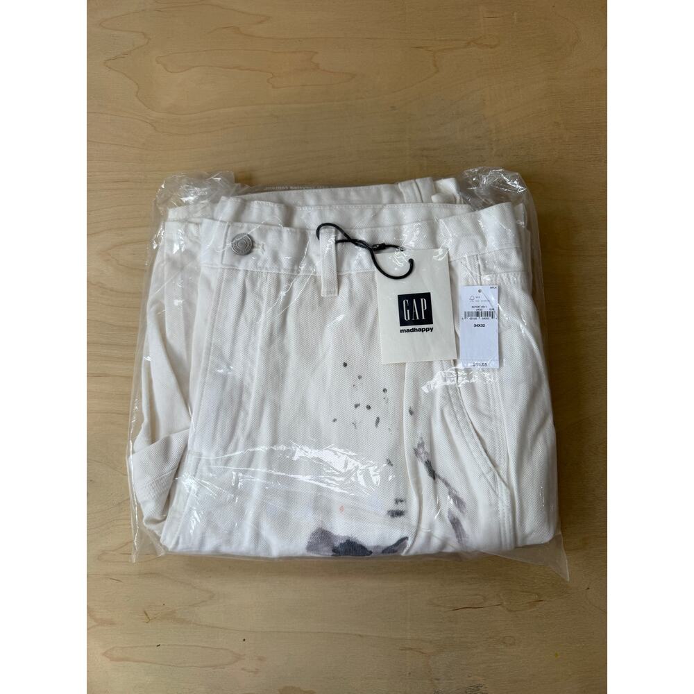 Gap x Madhappy Painter Carpenter Pants White NWT W34 L32 NWT Wide Leg - Picture 8 of 11